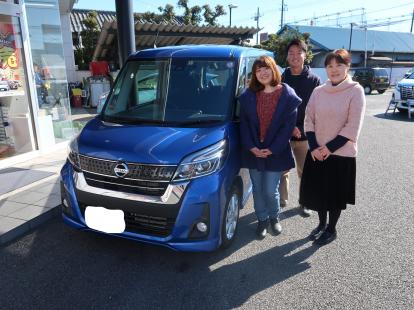 ☆祝　ご納車☆　日産　デイズルークス　DBA-B21A