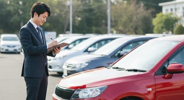 査定をする男性業者