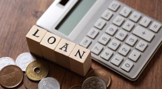 電卓とLOANのブロック