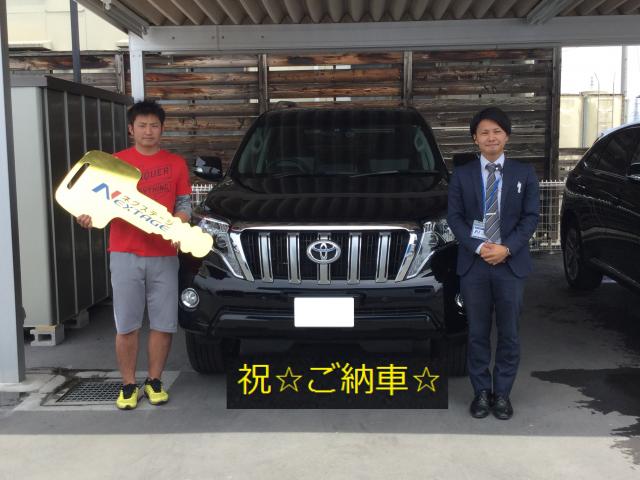 祝 ご納車 トヨタ ランドクルーザープラド Cba Trj150w ネクステージ 前橋 Suv専門店 新車 中古車の ネクステージ