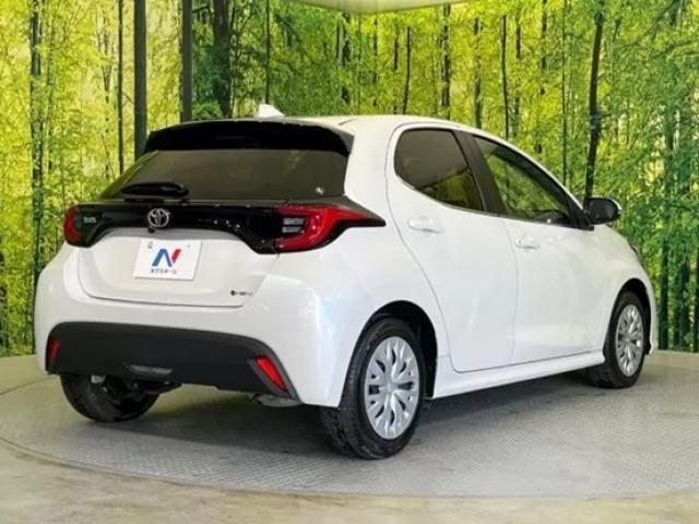 ヤリスのリアビュー