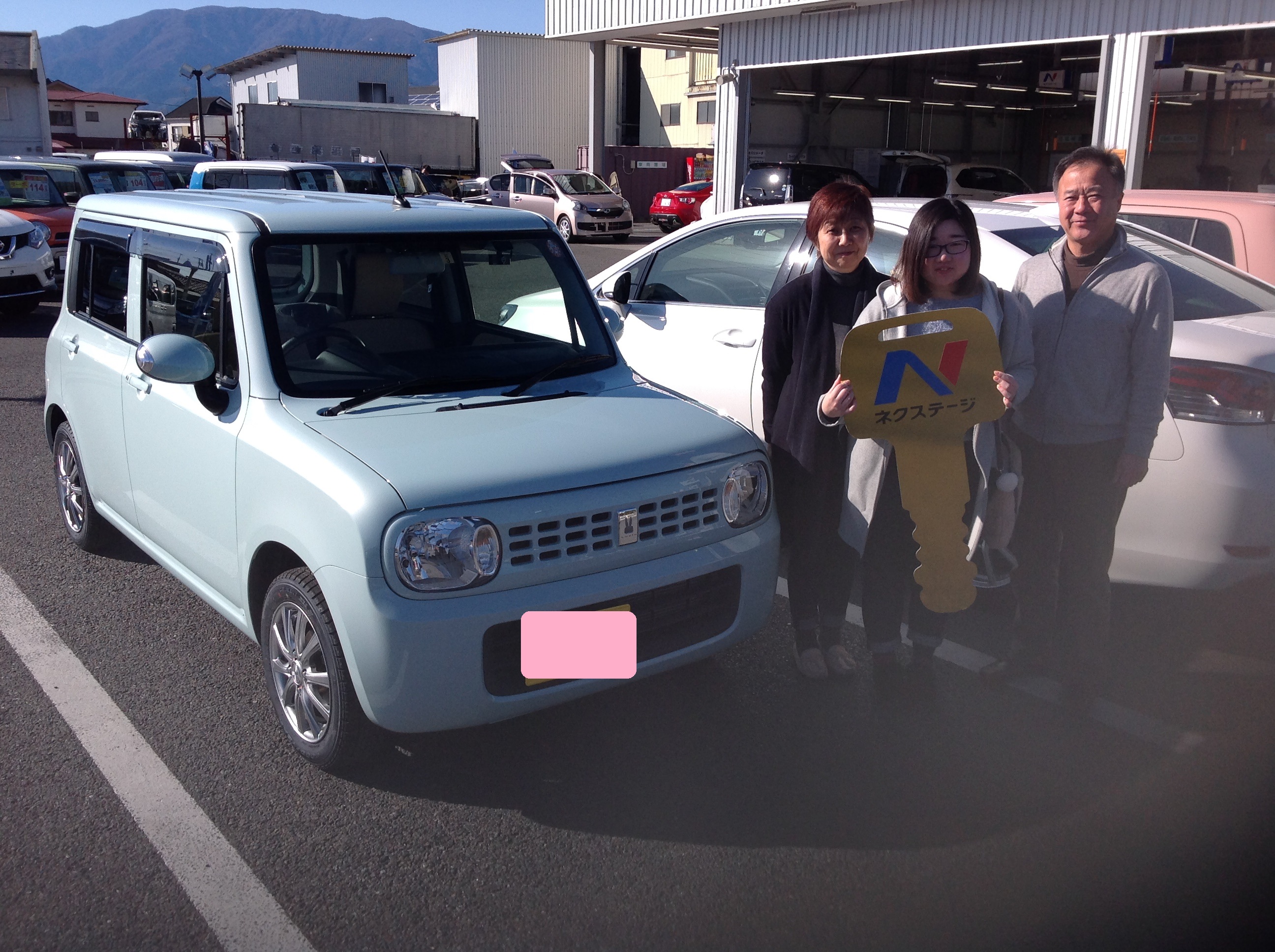 祝 ご納車 スズキ アルトラパン He２２s 甲斐市富竹新田 山梨県 ネクステージ 甲府バイパス店 新車 中古車 の ネクステージ