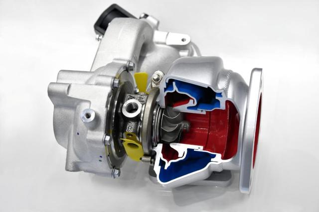 ターボチャージャーのカットモデル