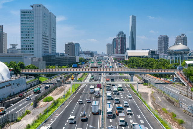 首都高速湾岸線の風景