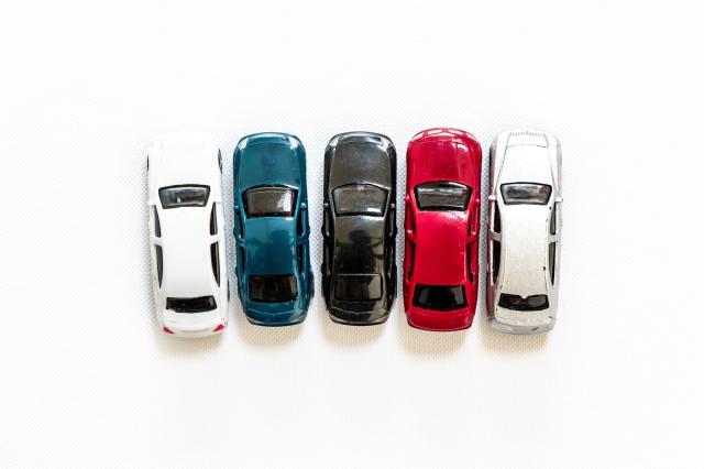 横に並んだミニカー