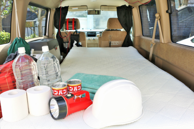 車中避難の風景