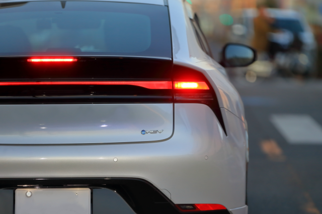 車のブレーキランプ