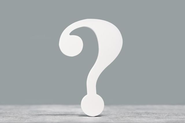 クエスチョンマークのオブジェ