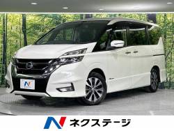 セレナ ハイウェイスター 禁煙車　エマージェンシーブレーキ　両側パワースライドドア　純正９インチナビ　アラウンドビューモニター　フルセグＴＶ　Ｂｌｕｅｔｏｏｔｈ再生　ドラレコ　ＥＴＣ　ＬＥＤヘッドライト　デュアルバックドアの中古車画像