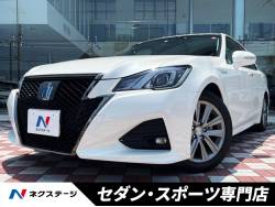 クラウンハイブリッド アスリートＳ　Ｊ－フロンティアリミテッド 禁煙車　スーパーライブサウンドシステム付き純正ＳＤナビ　バックカメラ　プリクラッシュセーフティ　レーダークルーズコントロール　車線逸脱警報　ウッドコンビステアリング　ＬＥＤライト　ハーフレザーシートの中古車画像