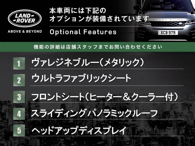 ランドローバー レンジローバーヴェラール ダイナミック ＨＳＥ Ｐ４００ｅ コイルサスペンション装着車 0.2万Km 799.9万円 2024年式[926]の中古車詳細(愛知県)