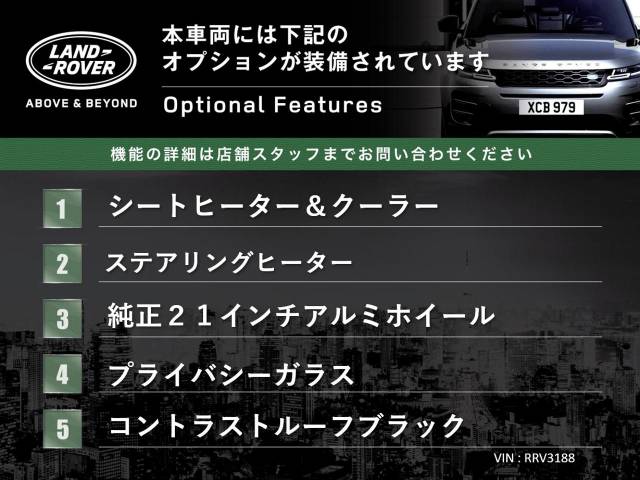 ランドローバー レンジローバーヴェラール ダイナミック ＨＳＥ Ｐ４００ｅ コイルサスペンション装着車 0.3万Km 869.9万円(愛知県)[188]の中古車詳細
